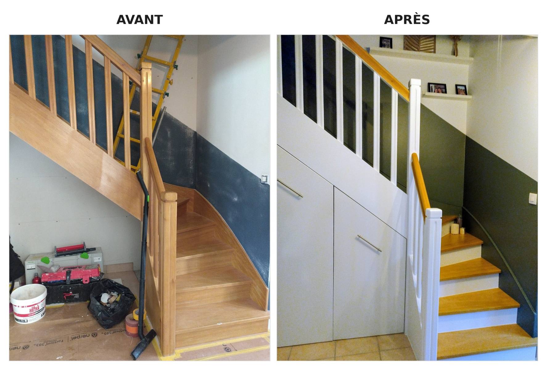 relooking d'escalier Gestel